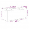 vidaXL Úložná lavička biela 102x42x45 cm kompozitné drevo - Biela - 130766-76775
