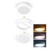 Solight LED mini panel koupelnový 2v1, 3CCT, podhledový/přisazený, 18W, 1530lm, IP54, bílá, kulatý