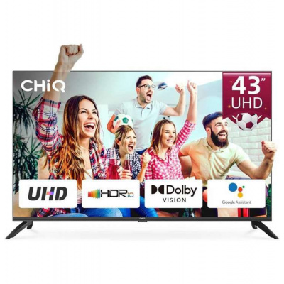 CHiQ U43G7LX TV 43", UHD, smart, Android, Dolby Vision, Frameless (U43G7LX)