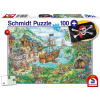 SCHMIDT Puzzle V pirátskej zátoke 100 dielikov + darček (pirátska vlajka)