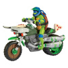 Playmates Teenage Mutant Ninja Turtles: Mutant Mayhem Drive N Kick Akční Figurka Leonardo & Motorcycle 11 cm