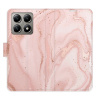Flip pouzdro iSaprio - Xiaomi 14T - RoseGold Marble s kapsičkami na karty (Flipové knížkové pouzdro, obal, kryt iSaprio s přihrádkami na karty a motivem)