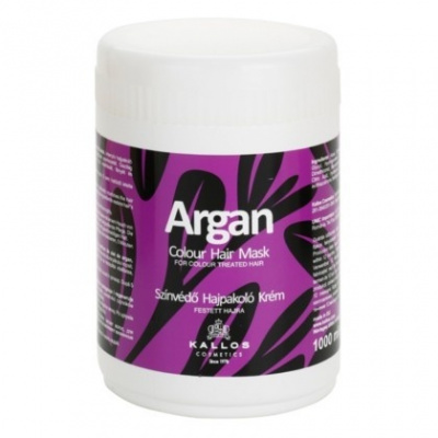 KALLOS Argan Colour Hair Mask 1000ml - maska s Arganom na farbené vlasy