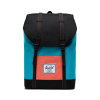 HERSCHEL batoh - Retreat Blue Bird-Black-Emberglow (04461)