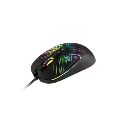 C-TECH herní myš Dusk, casual gaming, 3200 DPI, RGB podsvícení, USB GM-27L C-Tech