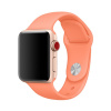 AppleMix Remienok pre Apple Watch Ultra 49 mm / 45 mm / 44 mm / 42 mm - veľkosť M / L - silikónový - broskyňový