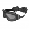 SWISS EYE® Okuliare taktické F-TAC Arctic sada 3 sklá ČIERNE + RX adaptér