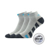 GASTM členkové športové ponožky so striebrom VoXX Sivá 35-38 3 páry