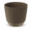 PROSPERPLAST Kvetináč RYFO ECO WOOD kávový 10,7 cm