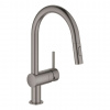 Grohe Minta Drezová batéria s vyťahovacou spŕškou, kefovaný Hard Graphite 32321AL2-GR