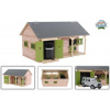 Detský glóbus Stajňa pre kone drevená 34x21x19,5cm zelená 1:32 v krabici