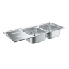 GROHE K400 31587SD0 Kuchynský drez 1160x500 s automatickým odtokom, nerez GRO 31587SD0