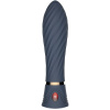 Vibrátor z dvojitého silikónu Blue Velvet (15 cm)