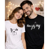 ELIART Tričká pre páry - „Ty a Ja“ & „Navždy MY'' Veľkosť: M, Dizajn: 1, Farba trička: Čierne pánske