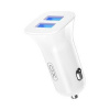 nabíjačka do auta XO TZ10 2USB/2A/12W biela + micro USB kábel (GSM167465)