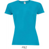 SOL'S | Sporty Women, Dámske šport. tričko, modrá aqua, XL