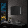 vidaXL Kúpeľňové nástenné zrkadlo s LED osvetlením 100x60 cm