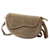 Dámska kožená kabelka cez rameno Luka 25-004 v béžovej farbe 27 x 16 x 9 cm