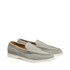 Charles Tyrwhitt Slip-On Suede Loafers — Light Grey - 46