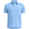 Under Armour Kids' Icon Short-Sleeve Performance Polo Shirt Blue 7-8 rokov