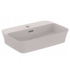 Ideal Standard Ipalyss Umývadlo na dosku, 55x38 cm, s prepadom, otvor na batériu, Concrete E2077V9