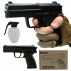 PISTOLET METALOWY NA GULIČKY REPLIKA 6 mm IMITÁCIA METAL + DARČEK GULIČKY