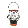 Solight Kovový lampáš s LED žiarovkou na 3x AA 20cm WO3105