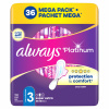 Always Platinum Super Extra (veľkosť 3) Vložky s krídelkami 36