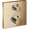 Hansgrohe 15714140 Ecostat Square termostat pod omietku pre 2 spotrebiče, kartačovaný bronz