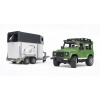 BRUDER 2592 Land Rover s prívesom pre prepravu koní vrátane 1 koňa 1.16