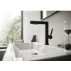 Hansgrohe Finoris - čierna umývadlová batéria so spškou