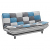 MID.YOU ROZKLADACIA POHOVKA, textil, kompozitné drevo, modrá, strieborná, tmavosivá - Sedačky - 002220034404