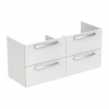 Ideal Standard Tempo - Skrinka pod dvojumývadlo 1200 mm, 4 zásuvky, lesklá biela E0539WG