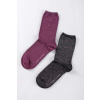 Bordovo-čierne ponožky Sock Dot - dvojbalenie