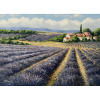 Levanduľa - Baňas Matúš - originálny ručne maľovaný obraz L (do veľkosti 95x95cm) Viac farieb