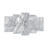 Obrázok na skle 160x85 York Mapa (Obrázok na skle 160x85 New York Mapa v New Yorku)