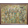 Farebný les 2, Katarína Haraksimová, originálny, ručne maľovany obraz L (do veľkosti 95x95cm) Viac farieb