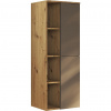 Stylife STREDNE VYSOKÁ SKRINKA, antracitová, farba duba, 50/132/32 cm - Kúpeľňové skrinky - 000780000704