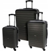 Sada plastových cestovných kufrov 3 ks 50 / 60 / 70 cm, antracitová farba