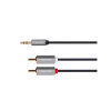 KRUGERMATZ 03520225 Kabel KRUGER & MATZ JACK 3.5 stereo/2xCINCH 1,8m KM1214 Basic