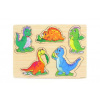 Drevená vkladačka dinosaury