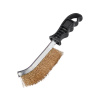 EXTOL CRAFT kefa mosadzná, plastová rukoväť, 240mm, vlnitý drôt S 0,3mm, MOSADZ