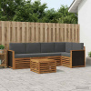 Rohová sofa sada s polštářem 5 pcs Přirozená a Anthracitová 3384373