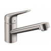 Hansgrohe Focus M42 Drezová batéria M421-H100, vzhľad nehrdzavejúcej ocele 71808800-HG