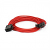 PHANTEKS 6+2-Pin PCIe Extension Cable 50cm - Sleeved Red PH-CB8V_RD