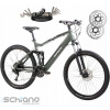 Elektrobicykel F.lli Schiano E-Fully 19 palcový zelený 27,5