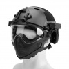 Airsoft helma a maska B-Typ Piloteer Set Guerilla Tactical L Čierna L