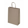 PRUHOVANÁ PAPIEROVÁ TAŠKA EKOLOGICKÁ 240x100x360 mm Sada 100 ks