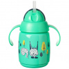 Tommee Tippee Superstar Netečúci hrnček so slamkou 6m+ 300 ml 1 ks, Zelená