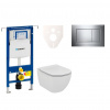 Ideal standard Cenově zvýhodněný závěsný WC set Geberit do lehkých stěn / předstěnová montáž+ WC Tesi 111.355.00.5NE6